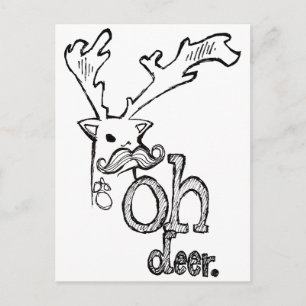 Oh Deer Postkarte
