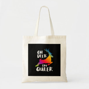 Oh Deer Queer Pride Minimalistischer Künstlerische Tragetasche