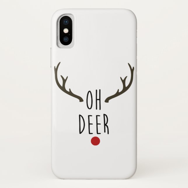 OH DEER Rentier Weihnachtsfest Case-Mate iPhone Hülle (Rückseite)