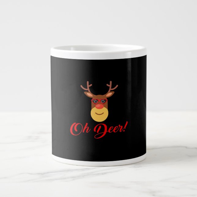 Oh Deer Retro Classic   Jumbo-Tasse (Vorderseite)