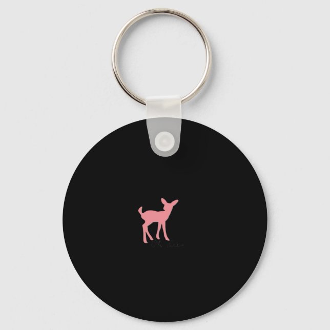 Oh Deer Retro Classic Style Keychain Schlüsselanhänger (Vorderseite)