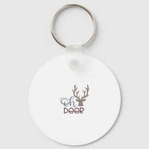 Oh Deer Retro-Klassiker-Schlüsselanhänger Schlüsselanhänger