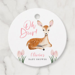 Oh Deer Rustic Spring Woodland Baby Dusche Geschenkanhänger