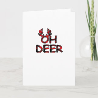 Oh Deer Saubere Gestaltung Karte