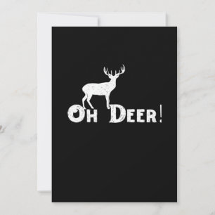 Oh Deer Saubere Grafikstyle Feiertagskarte