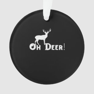 Oh Deer Saubere Grafikstyle Ornament