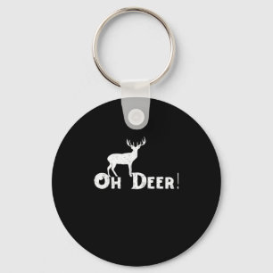 Oh Deer Saubere Grafikstyle Schlüsselanhänger