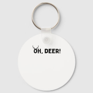 Oh Deer Simple Aesthetic Keychain Schlüsselanhänger