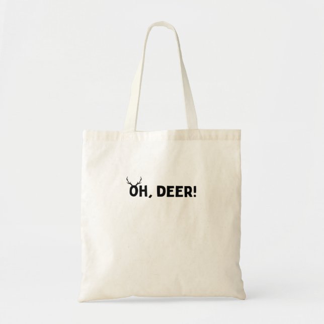 Oh Deer Simple Ästhetik-Tasche Tragetasche (Vorne)