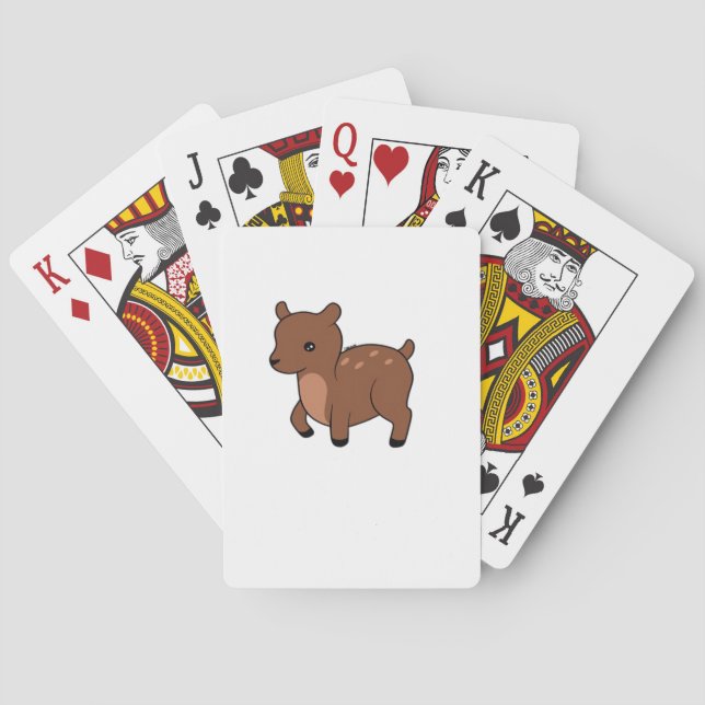 Oh Deer Soft Minimal Design  Spielkarten (Rückseite)