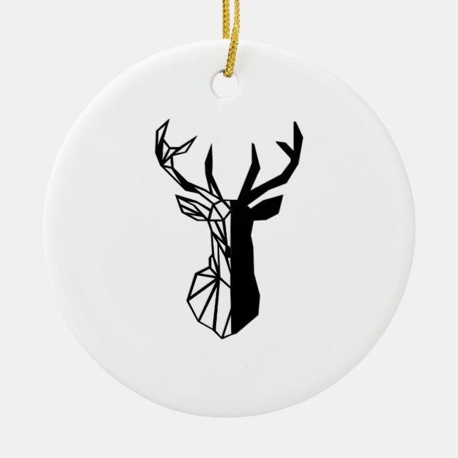Oh Deer Soft Minimal Vibe Keramik Ornament (Vorne)