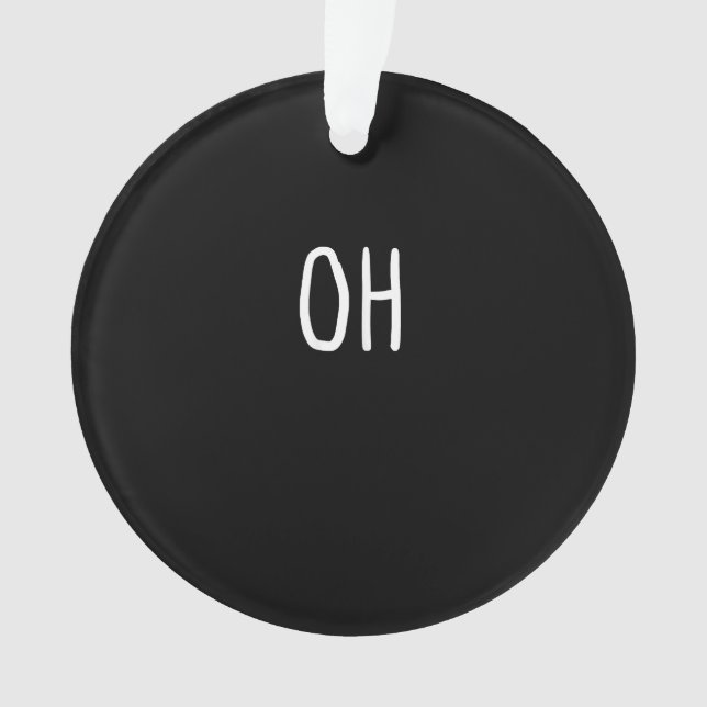 Oh Deer Trendy Halloween Style Acrylic Ornament (Vorderseite)