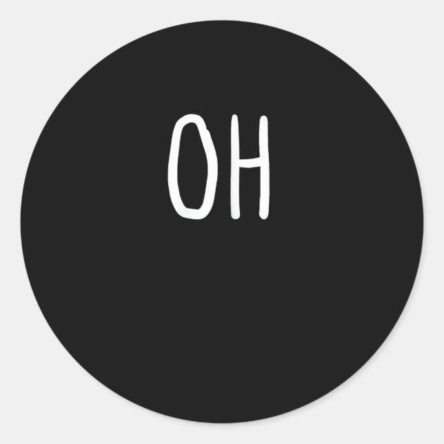 Oh Deer Trendy Halloween Style  Runder Aufkleber (Vorderseite)