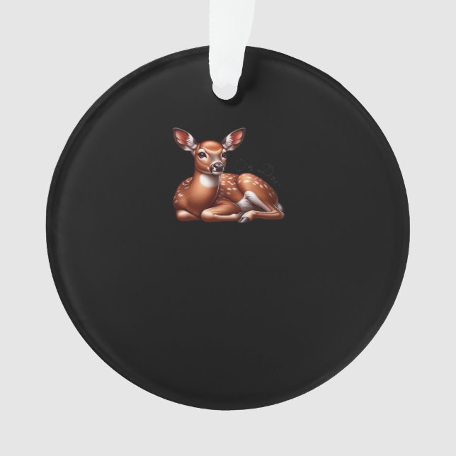 Oh Deer Trendy Modern Aesthetic Ornament (Vorderseite)