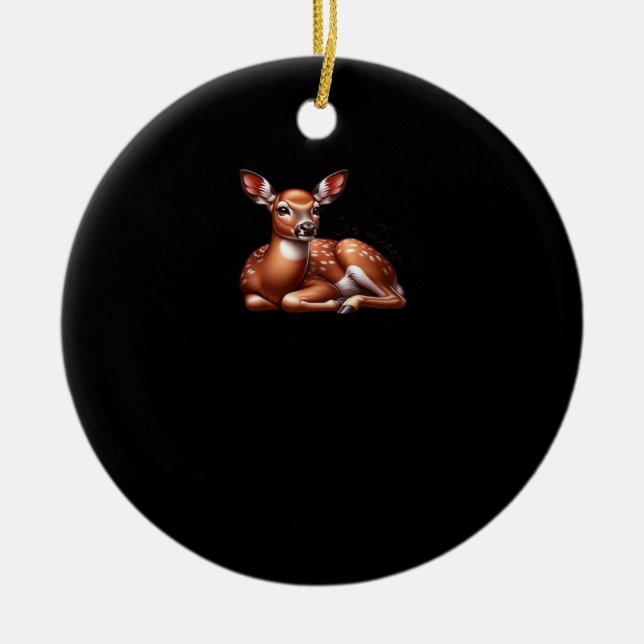 Oh Deer Trendy Modern Ästhetik Keramik Ornament (Vorne)