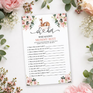 Oh Deer Wald Blumen Wer weiß am besten, was Mama w