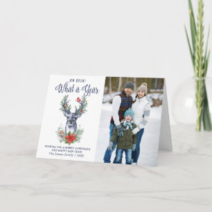Oh Deer Was für ein Jahr frohe Weihnachten FOTO Ur Karte