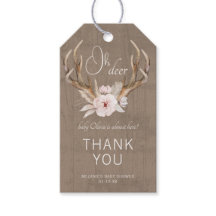 Oh Deer Watercolor Babydusche Danke