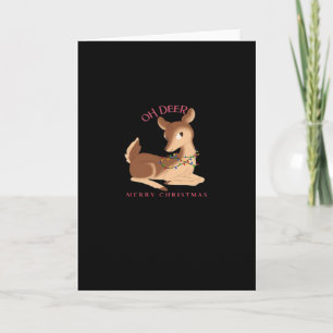Oh Deer Weihnachten Modernes Design Karte