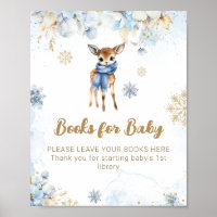 Oh Deer Winter Baby Boy Shower Books