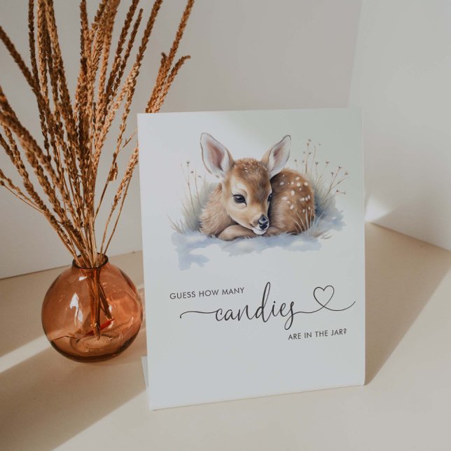 Oh Deer Winter Baby Dusche raten wie viele Spiel Sockelschild (Von Creator hochgeladen)