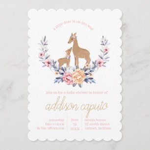 Oh Deer Woodland Baby Dusche Einladungen