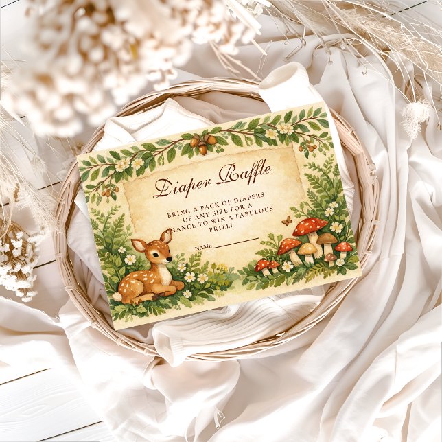 Oh Deer Woodland Diapper Raffle Begleitkarte (Von Creator hochgeladen)