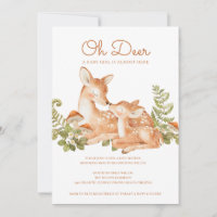 Oh Deer Woodland Forest Baby Dusche