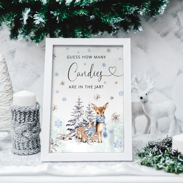 Oh Deer Woodland Winter raten wie viele Kanadier Poster (Von Creator hochgeladen)
