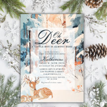 Oh Dei Winter Woodland Snowy Forest Babydusche