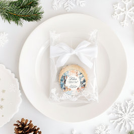 Oh Dei Winter Woodland Snowy Forest Babydusche Runder Aufkleber