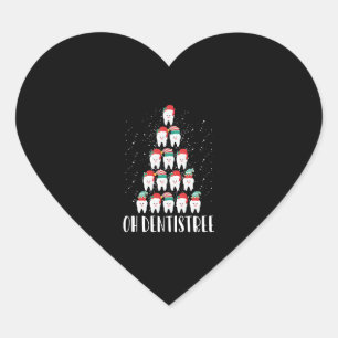Oh Dentistree Funny Dental Chirurg Xmas Zahnmedizi Herz-Aufkleber