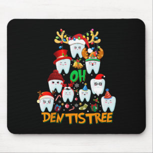 Oh Dentistree Spaß Weihnachtsbaum Zahnhygiene Xm Mousepad