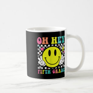 Oh, der fünfte Lehrer kommt zurück zur Schulbühne Kaffeetasse