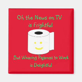 Oh, die Nachrichten im Fernsehen ist beängstigend Magnet