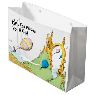 Oh, die Orte, an denen du sein wirst! Große Geschenktüte