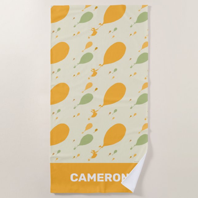 Oh, die Orte, an die du gehen wirst! Balloon Kontu Strandtuch (Vorderseite)