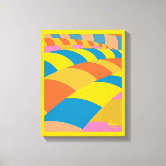 Oh, die Orte, an die du gehen wirst! Farbenfrohe B Leinwanddruck (Vorderseite)