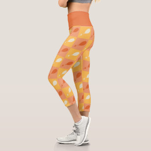 Oh, die Orte, an die du gehen wirst Orange-Block Capri Leggings