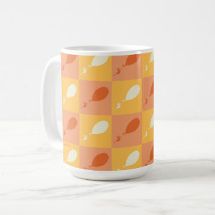 Oh, die Orte, an die du gehen wirst   Orange-Block Kaffeetasse