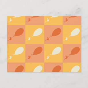 Oh, die Orte, an die du gehen wirst   Orange-Block Postkarte