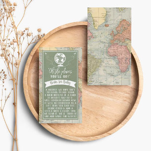 "Oh, die Orte, an die du gehen wirst!" Reisekarte  Begleitkarte