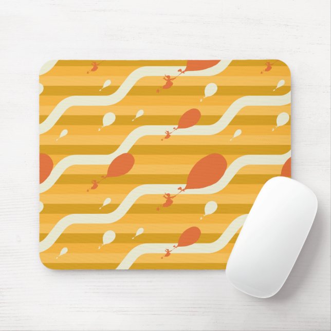 Oh, die Orte, an die du gehen wirst! Retro Balloon Mousepad (Mit Mouse)