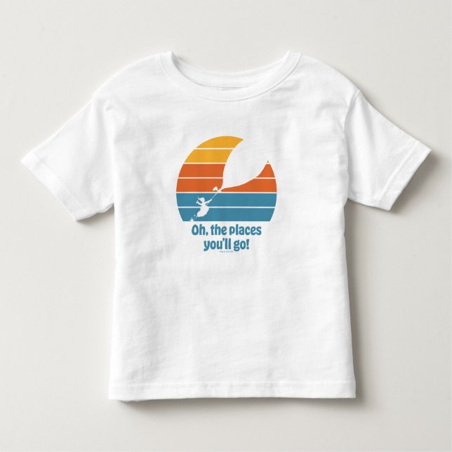 Oh, die Orte, an die du gehen wirst! Retro Sunset Kleinkind T-shirt (Vorderseite)