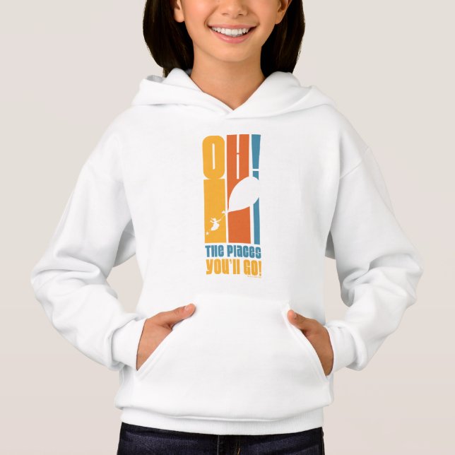 Oh, die Orte, an die du gehen wirst! Tall Retro Ty Hoodie (Vorderseite)