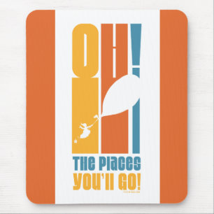 Oh, die Orte, an die du gehen wirst! Tall Retro Ty Mousepad