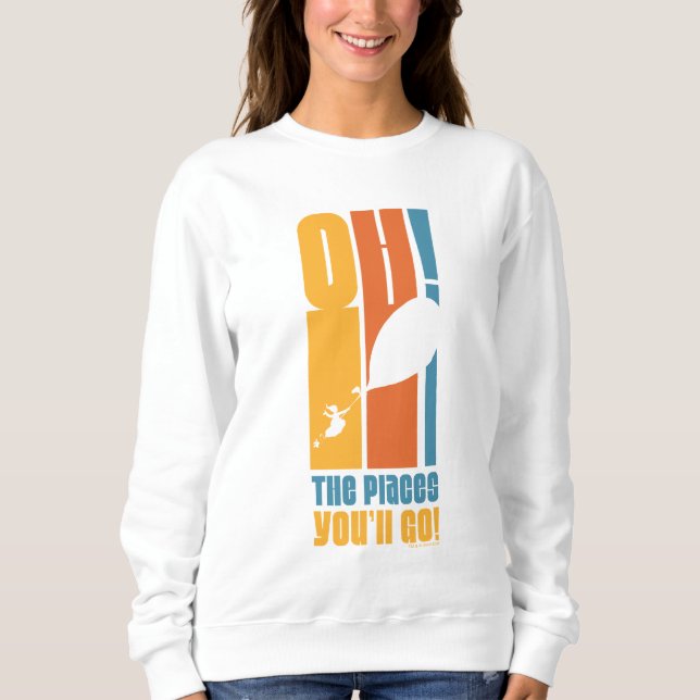 Oh, die Orte, an die du gehen wirst! Tall Retro Ty Sweatshirt (Vorderseite)