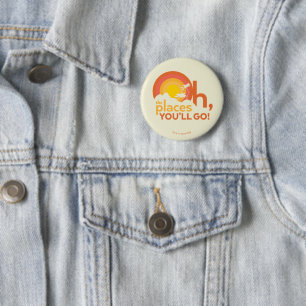 Oh, die Orte, an die du gehst! Landschaft-Typograf Button