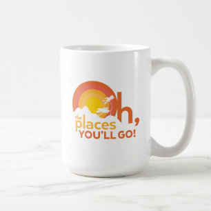 Oh, die Orte, an die du gehst! Landschaftstypograf Kaffeetasse