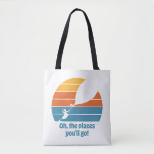 Oh, die Orte, an die du gehst! Retro-Sonnenunterga
